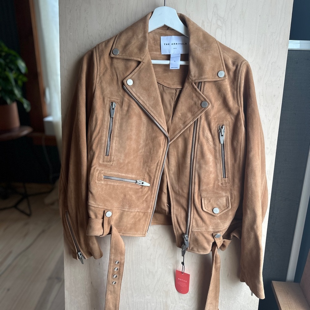 NWT Real Suede Arrivals Jackeg
